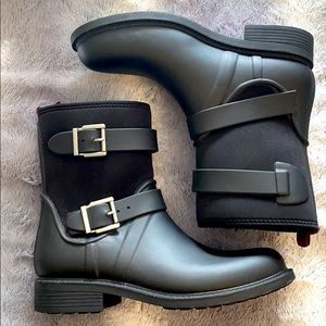 Black Nine West Rain Boots
